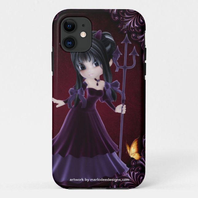 Coques Case-Mate iPhone Little Cookie Devil Girl Design 6 (Dos)