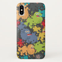 Little cute funny monsters