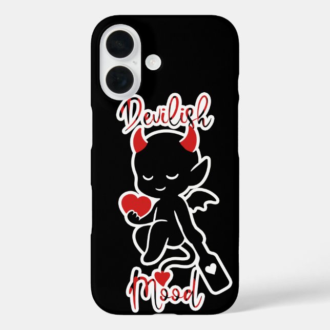 Coques Case-Mate iPhone Little Devil Baddie Love Paddle "Dévilish Mood" (Verso)