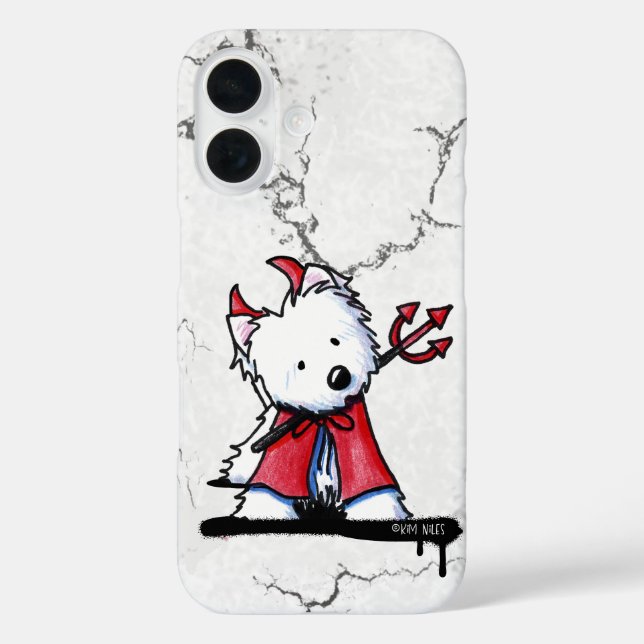Coques Case-Mate iPhone Little Devil Westie (Verso)