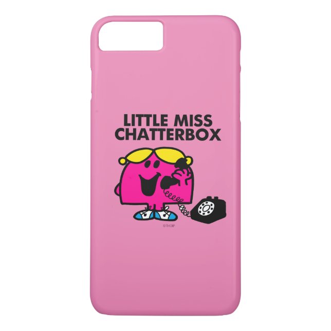 Coques Case-Mate iPhone Little Miss Chatterbox & Black Telephone (Dos)