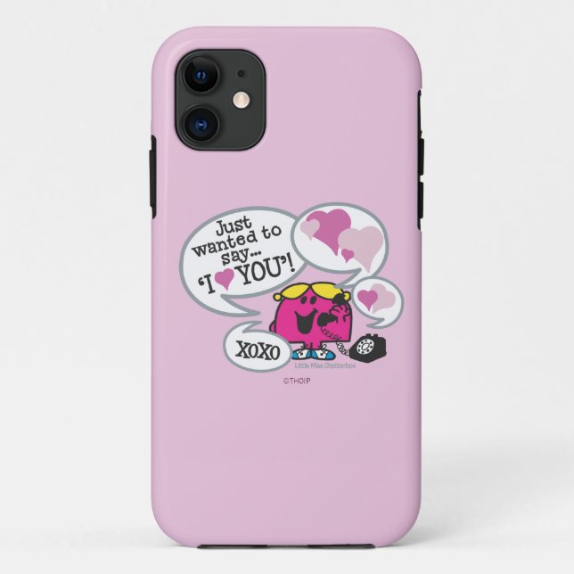 Coques Case-Mate iPhone Little Miss Chatterbox Dit Que Je T'Aime (Dos)