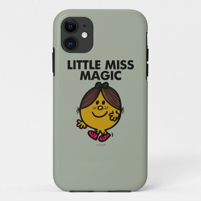 Coques Case-Mate iPhone Little Miss Magie | Lettres noires (Dos)