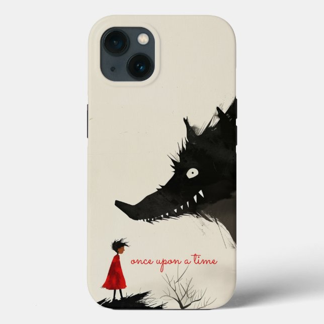 Coques Case-Mate iPhone Little Red Riding Hoos & Evil Wolf (Verso)