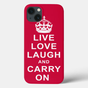 iPhone 13 Coque Live Love Laugh and Carry On