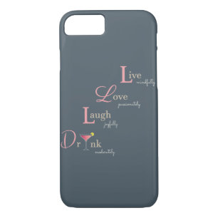 Coque Case-Mate Pour iPhone Live Love Laugh and Drink cocktail