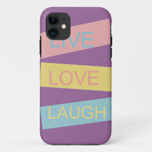 Coque Case-Mate Pour iPhone Live love rire design graphique motivationnel