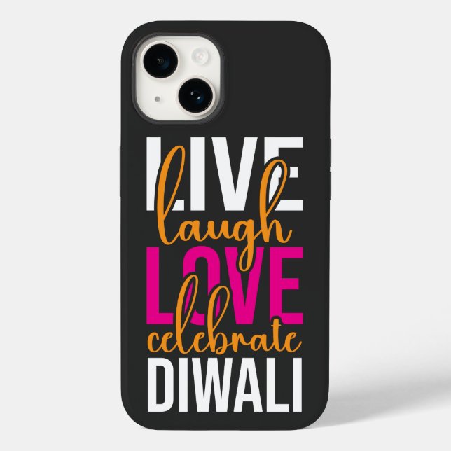 Coques Case-Mate iPhone Live rire amour célébrer Diwali (Verso)