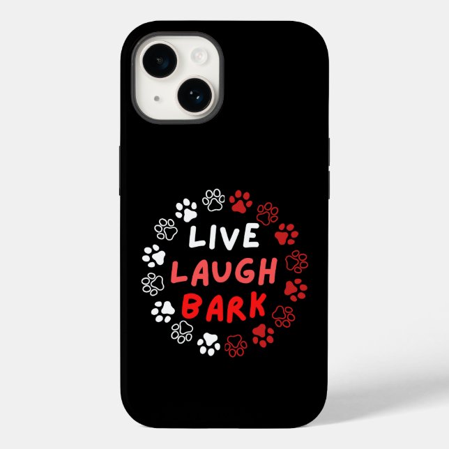 Coques Case-Mate iPhone Live rire écorce.b noir BG (Verso)