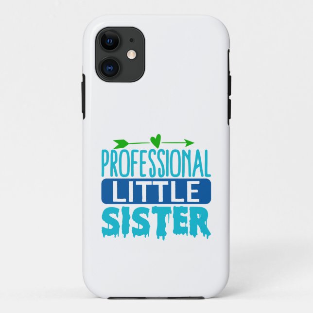Coques Case-Mate iPhone Livre de peinture bleu petite soeur professionnell (Dos)