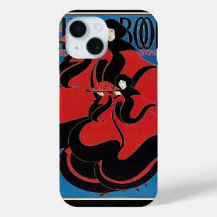 Coque Pour iPhone 15 Livre vintage Art Nouveau Chap Thankesgiving