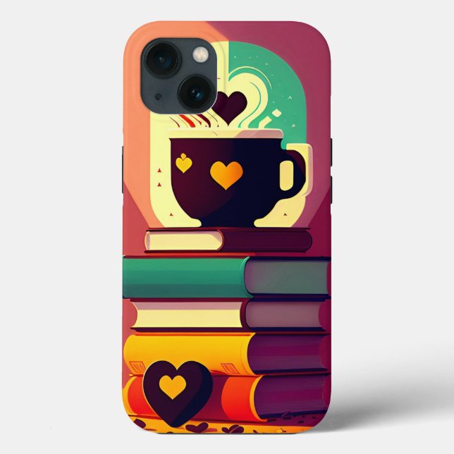 Coques Case-Mate iPhone Livres Et Café (Verso)