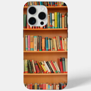 Coque iPhone 15 Pro Max Livres sur Arrière - plan de bibliothèque