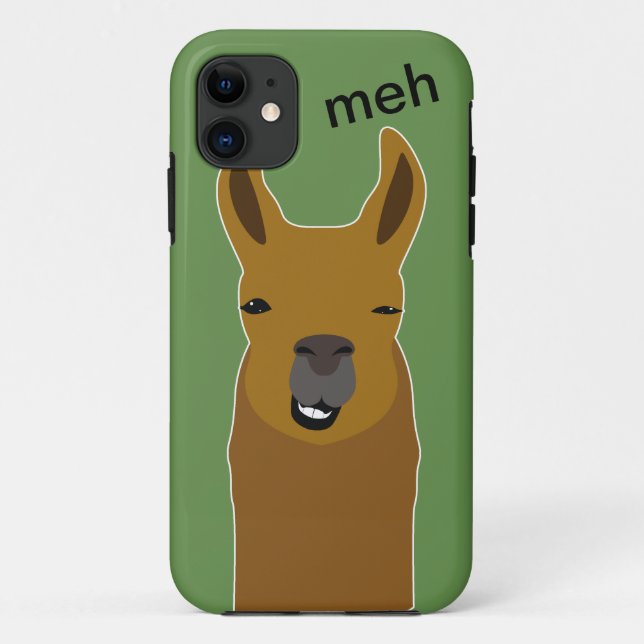 Coques Case-Mate iPhone Llama Drôle Face (Dos)
