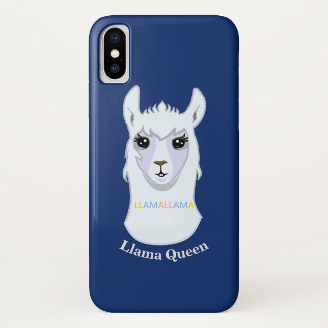 Coques Case-Mate iPhone Llama Queen (Dos)