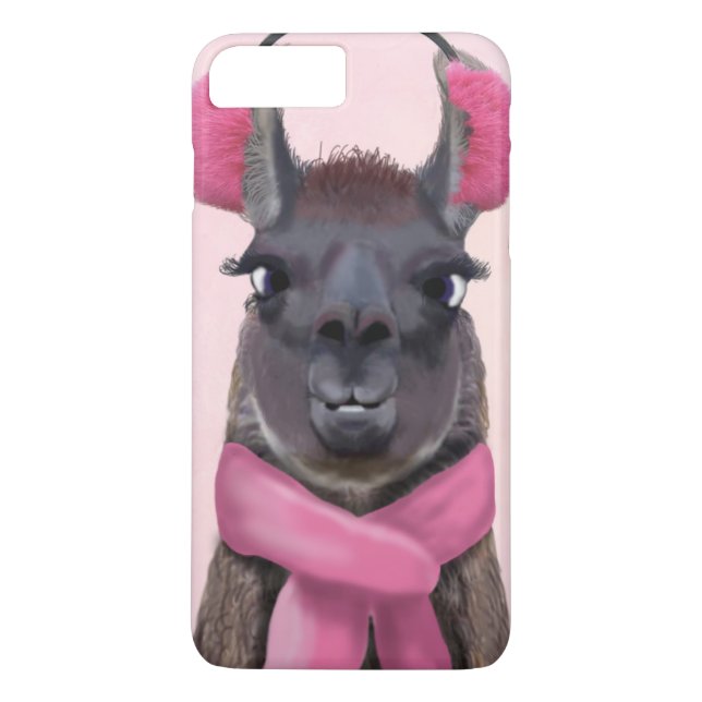 Coques Case-Mate iPhone Llama rose (Dos)