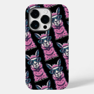 Coque Pour iPhone 14 Pro Llama vous dit Rock   Pose ironique dans les lunet