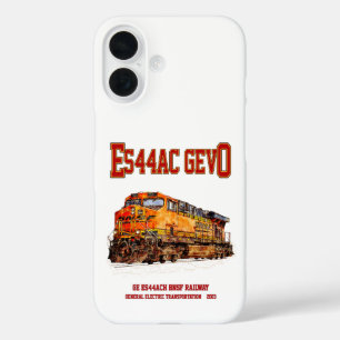 Coque Pour iPhone 16 Locomotive diesel GE ES44AC GEVO vintage