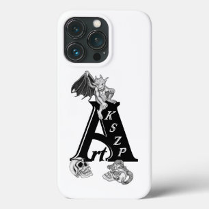 iPhone 13 Pro Case Logo ArtKSZP avec Golem et Crâne