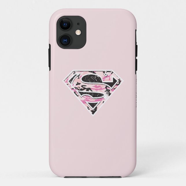 Coques Case-Mate iPhone Logo Camouflage Supergirl (Dos)