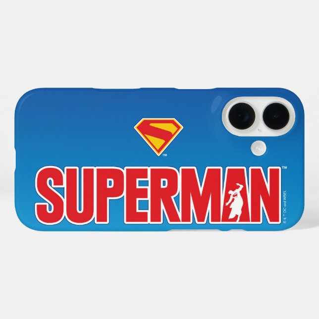Coques Case-Mate iPhone Logo classique Superman Bold (Verso (horizontal))