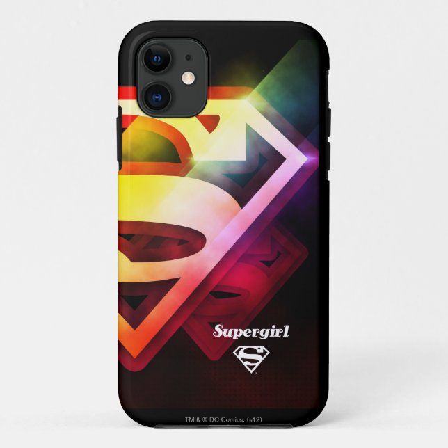 Coques Case-Mate iPhone Logo couleur supergirl (Dos)