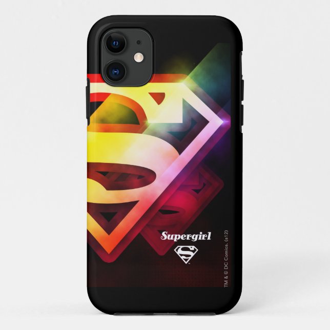 Coques Case-Mate iPhone Logo couleur supergirl (Dos)