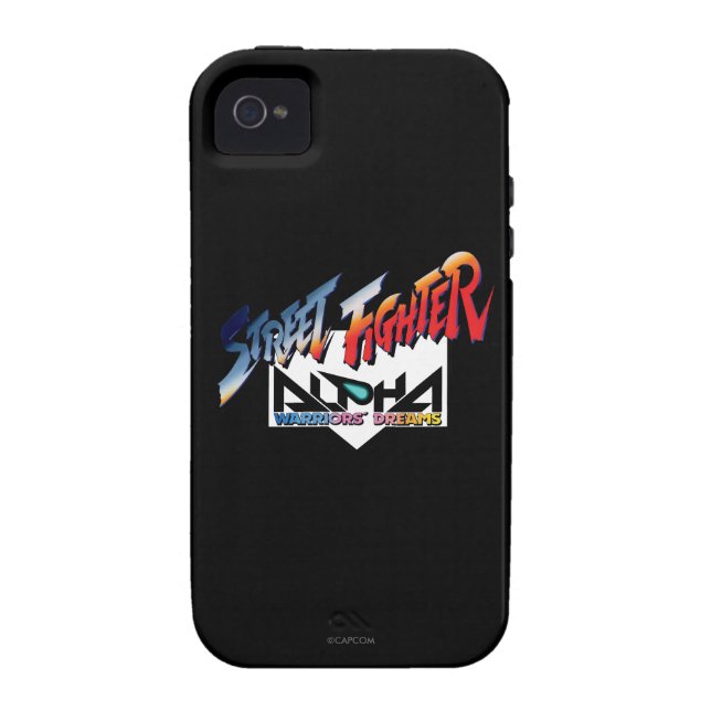 Coques Case-Mate iPhone Logo d'alpha de Street Fighter (Dos)