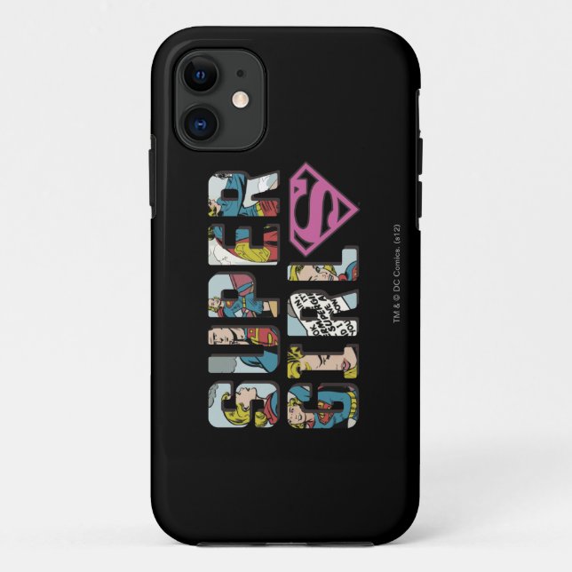 Coques Case-Mate iPhone Logo de bande dessinée Supergirl (Dos)