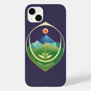 Coque Pour iPhone 14 Plus Logo de bien-être minimaliste - Conception vectori
