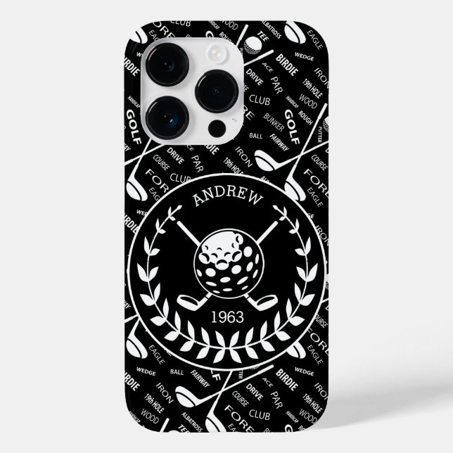Coques Case-Mate iPhone Logo de golf design personnalisé (Verso)