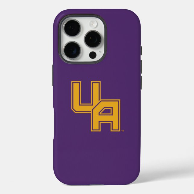 Coques Case-Mate iPhone Logo de l'Université d'Albany Initials (Verso)