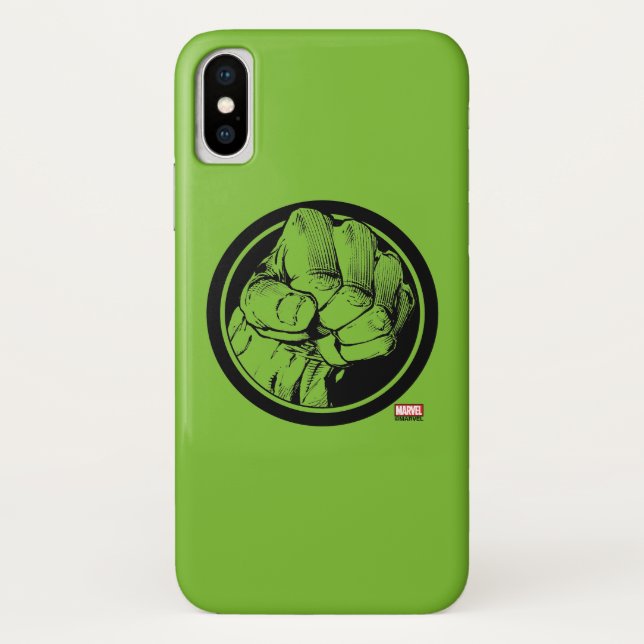 Coques Case-Mate iPhone Logo de poing Avengers Hulk (Dos)