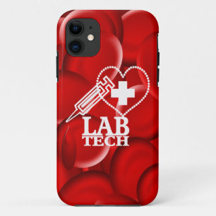 Case-Mate iPhone CASE LOGO DE SERINGUE DE COEUR DE TECH DE LABORATOIRE
