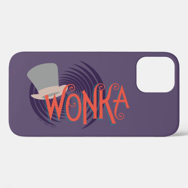 Coques Case-Mate iPhone Logo de Wonka Spiral (Verso (horizontal))