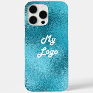 Coques iPhone 16 Pro Max Logo d'entreprise bleu turquoise