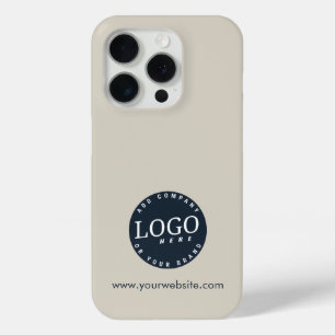 Coque iPhone 15 Pro Logo d'entreprise et site Web d'entreprise personn