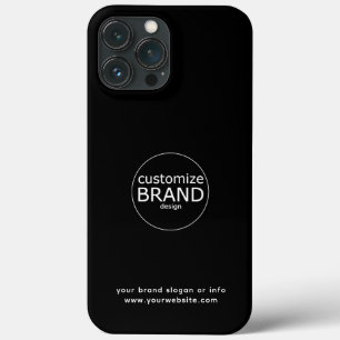 Case-Mate iPhone Case Logo d'entreprise minimaliste noir et blanc