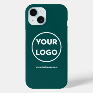Coque Pour iPhone 15 Logo d'entreprise personnalisé et site Web d'entre