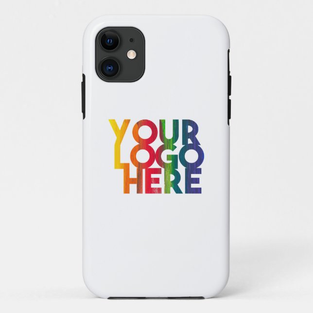 Coques Case-Mate iPhone Logo d'entreprise simple blanc (Dos)