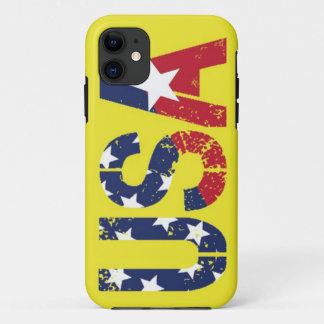 Case-Mate iPhone Case Logo des Etats-Unis, caisse jaune de l'iPhone