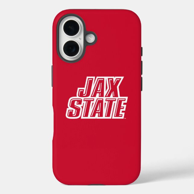 Coques Case-Mate iPhone Logo d'état de Jacksonville State University JAX S (Verso)