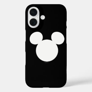 Coques iPhone 16 Logo Disney Silhouette de Mickey Mouse