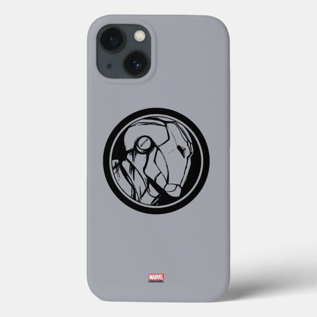 Coques Case-Mate iPhone Logo du profil d'Iron Man (Verso)