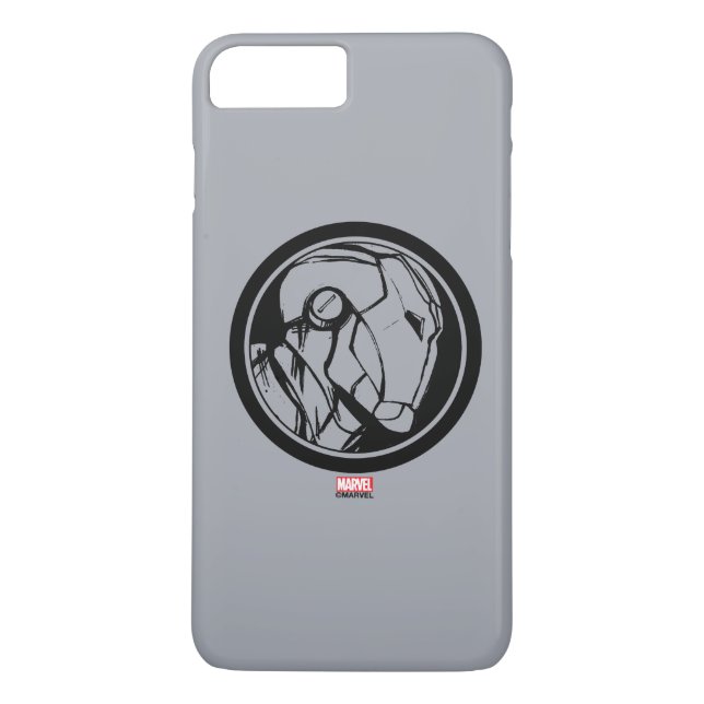 Coques Case-Mate iPhone Logo du profil d'Iron Man (Dos)