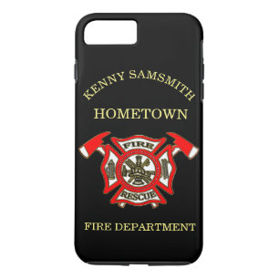 Case-Mate iPhone Case Logo du service des incendies Insigne or et rouge