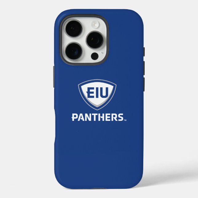 Coques Case-Mate iPhone Logo Eastern Illinois Panthers Shield & Wordmark (Verso)