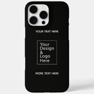 Coques iPhone 16 Pro Max Logo et conception de texte simples pour la marque
