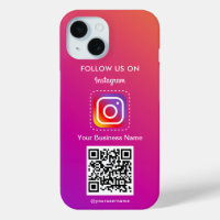 Logo Instagram Professionnel Suivez-Moi Qr Code