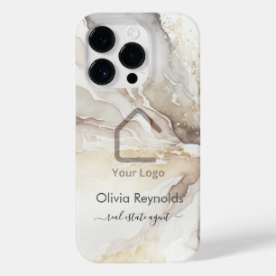 Coque Pour iPhone 14 Pro Logo minimaliste moderne en marbre